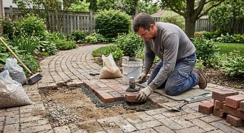 Brick Driveway Repair in Lakeland, FL