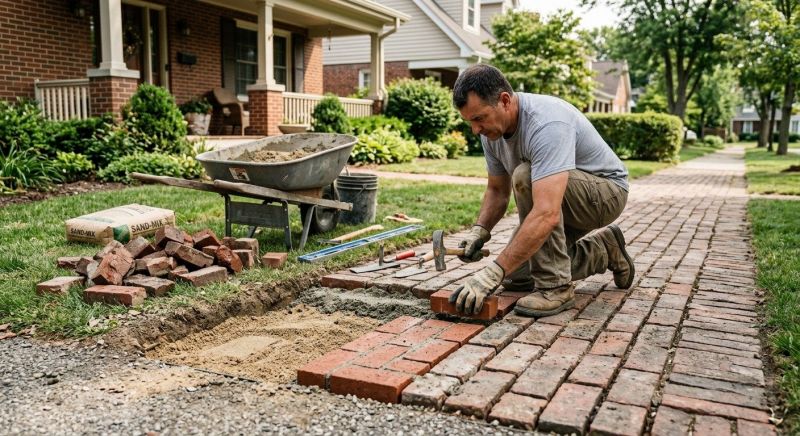 Brick Flatwork Repair in Dover, FL