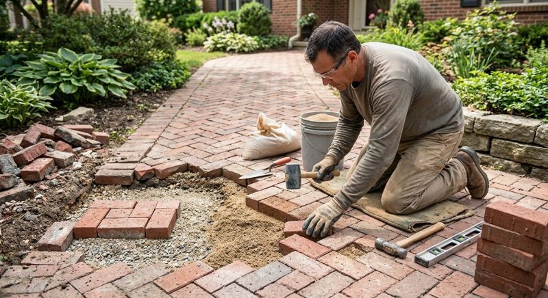 Brick Hardscape Repair in Lakeland, FL