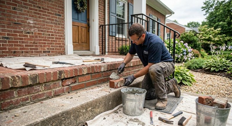 Brick Stairs Repair in Plant City, FL