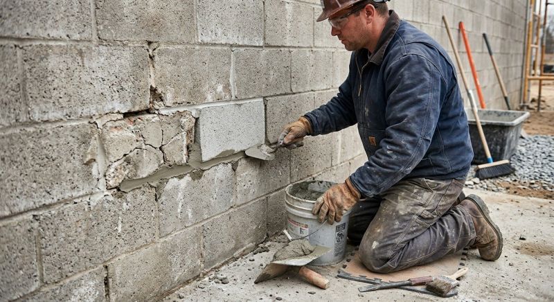 Cinder Block Repair in Lakeland, FL