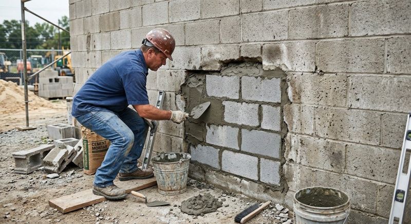 Concrete Block Repair in Valrico, FL
