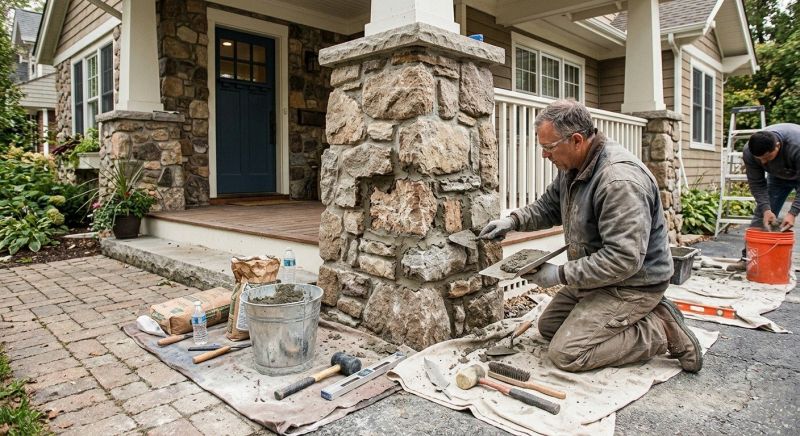 Stone Column Repair in Lakeland, FL